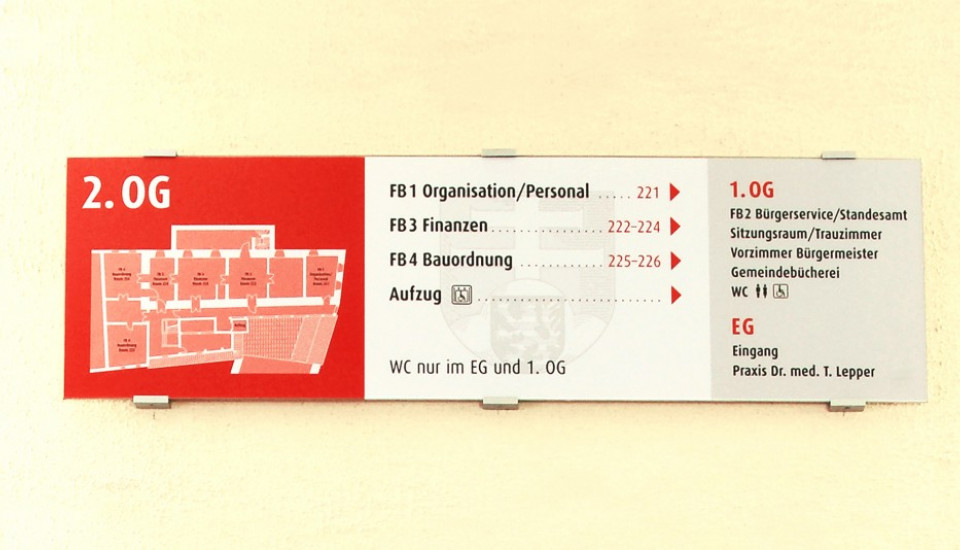 Beschilderungen & umfassende Leitsysteme