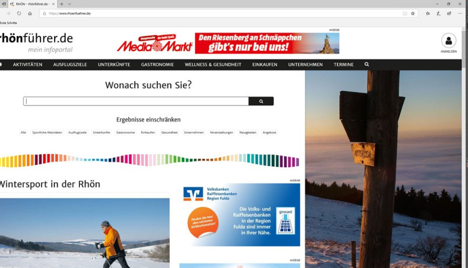 Nutzeroptimierte touristische Online-Portale