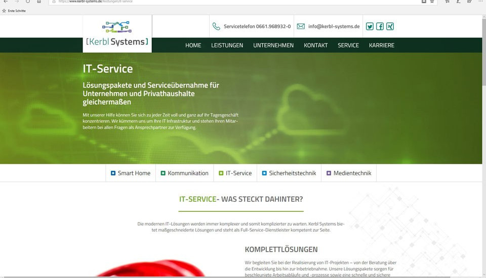 SEO-optimierte, funktionale und moderne Website